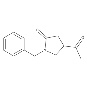 4-Acetyl-1-benzylpyrrolidin-2-one结构式