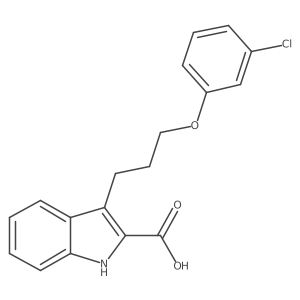 3-(3-(3-Chlorophenoxy)propyl)-1h-indole-2-carboxylic acid Structure