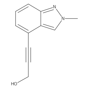 3-(2-methyl-2H-indazol-4-yl)prop-2-yn-1-ol Structure