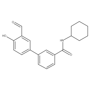 N-Cyclohexyl-3'-formyl-4'-hydroxy[1,1'-biphenyl]-3-carboxamide Structure