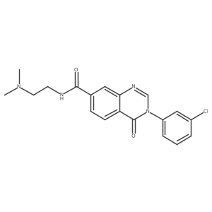 3-(3-chlorophenyl)-N-[2-(dimethylamino)ethyl]-4-oxo-3,4-dihydroquinazoline-7-carboxamide Structure