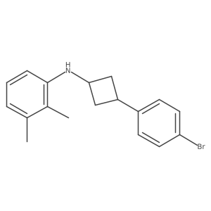 N-[3-(4-Bromophenyl)cyclobutyl]-2,3-dimethylbenzenamine Structure