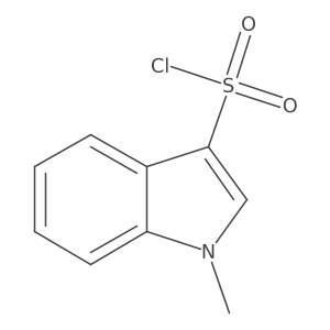 1-methyl-1H-indole-3-sulfonyl chloride结构式