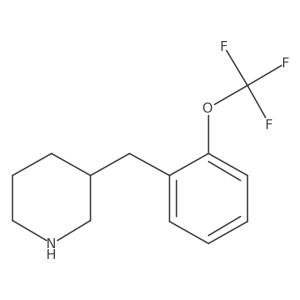 3-[[2-(Trifluoromethoxy)phenyl]methyl]piperidine结构式