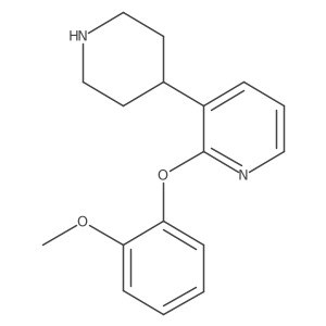 2-(2-Methoxyphenoxy)-3-(piperidin-4-yl)pyridine结构式