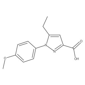 5-ethyl-1-(4-methoxyphenyl)-1H-pyrazole-3-carboxylic acid Structure