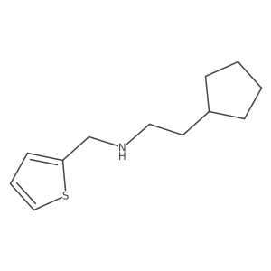 2-Cyclopentyl-N-(thiophen-2-ylmethyl)ethan-1-amine Structure