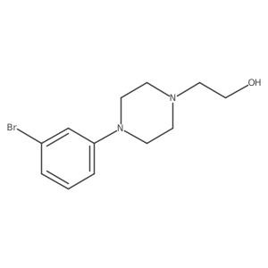 2-(4-(3-Bromophenyl)piperazin-1-yl)ethanol结构式