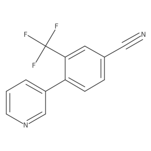 4-(Pyridin-3-yl)-3-(trifluoromethyl)benzonitrile Structure