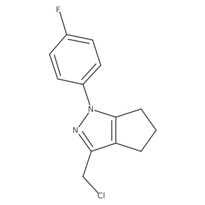 3-(chloromethyl)-1-(4-fluorophenyl)-1H,4H,5H,6H-cyclopenta[c]pyrazole Structure