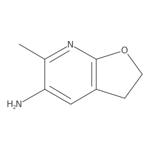 2,3-Dihydro-6-methylfuro[2,3-b]pyridin-5-amine结构式