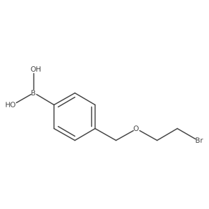 [4-(2-Bromoethoxymethyl)phenyl]boronic acid Structure