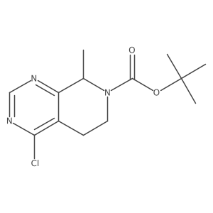 tert-Butyl 4-chloro-8-methyl-5,8-dihydropyrido[3,4-d]pyrimidine-7(6H)-carboxylate Structure
