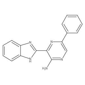 3-(1H-benzo[d]imidazol-2-yl)-5-phenylpyrazin-2-ylamine结构式