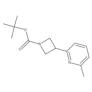 Tert-butyl 3-(6-methylpyridin-2-yl)azetidine-1-carboxylate结构式