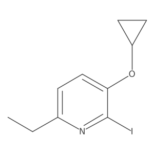 3-Cyclopropoxy-6-ethyl-2-iodopyridine结构式