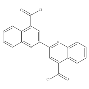 2,2'-Biquinoline-4,4'-dicarboxylic dichloride结构式