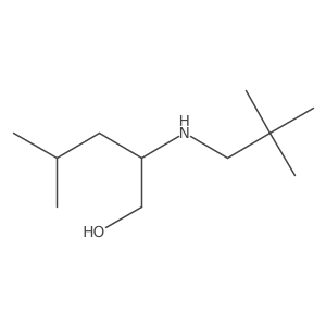 2-[(2,2-Dimethylpropyl)amino]-4-methylpentan-1-ol Structure