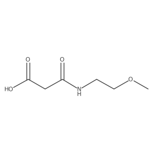 3-(2-Methoxyethylamino)-3-oxopropanoic acid Structure