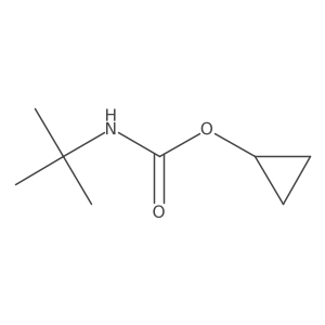 cyclopropyl N-tert-butylcarbamate Structure