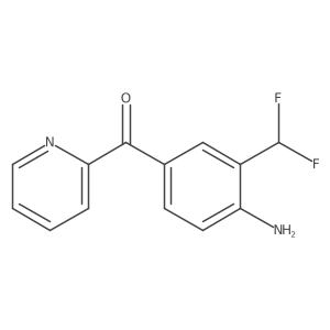 2-(4-Amino-3-(difluoromethyl)benzoyl)pyridine Structure