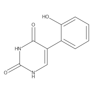 (2,4)-Dihydroxy-5-(2-hydroxyphenyl)pyrimidine Structure