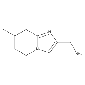 1-{7-methyl-5H,6H,7H,8H-imidazo[1,2-a]pyridin-2-yl}methanamine结构式