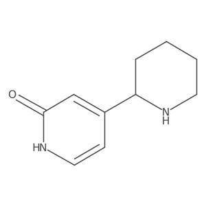 4-(Piperidin-2-yl)pyridin-2(1H)-one结构式