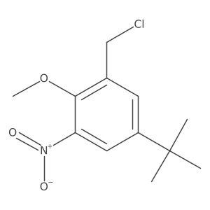 5-Tert-butyl-1-(chloromethyl)-2-methoxy-3-nitrobenzene结构式