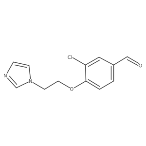 3-chloro-4-[2-(1H-imidazol-1-yl)ethoxy]benzaldehyde结构式