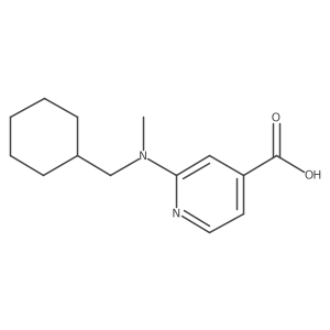2-[(Cyclohexylmethyl)(methyl)amino]isonicotinic acid结构式