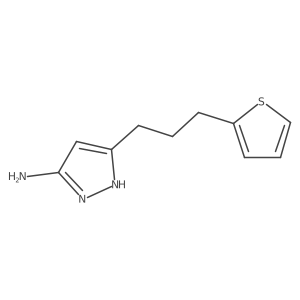 3-[3-(thiophen-2-yl)propyl]-1H-pyrazol-5-amine Structure