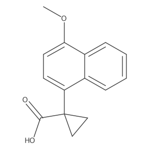 1-(4-Methoxynaphthalen-1-yl)cyclopropane-1-carboxylic acid Structure