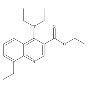 Ethyl 4-(diethylamino)-8-ethylquinoline-3-carboxylate Structure
