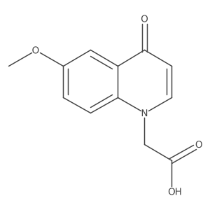 2-(6-methoxy-4-oxoquinolin-1(4H)-yl)acetic acid Structure