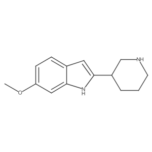 6-methoxy-2-(piperidin-3-yl)-1H-indole Structure