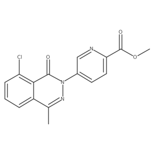 2-Pyridinecarboxylic acid, 5-(8-chloro-4-methyl-1-oxo-2(1H)-phthalazinyl)-, methyl ester Structure