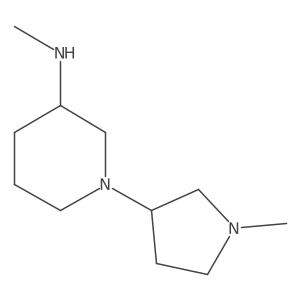 N-methyl-1-(1-methylpyrrolidin-3-yl)piperidin-3-amine结构式