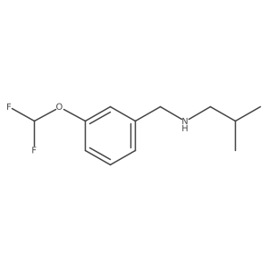 {[3-(Difluoromethoxy)phenyl]methyl}(2-methylpropyl)amine Structure