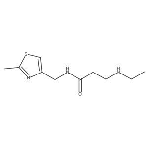 Propanamide, 3-(ethylamino)-N-[(2-methyl-4-thiazolyl)methyl]-结构式