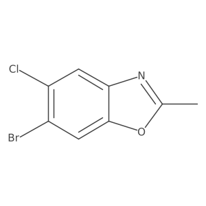 6-Bromo-5-chloro-2-methylbenzoxazole Structure