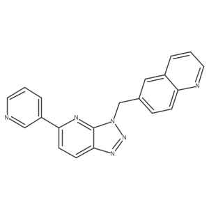 6-((5-(Pyridin-3-yl)-3H-[1,2,3]triazolo[4,5-b]pyridin-3-yl)methyl)quinoline Structure