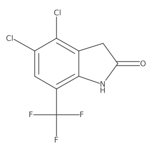 4,5-Dichloro-7-(trifluoromethyl)-2-oxindole Structure