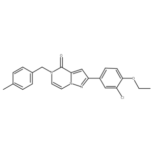 2-(3-chloro-4-ethoxyphenyl)-5-(4-methylbenzyl)pyrazolo[1,5-a]pyrazin-4(5H)-one Structure