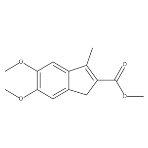 Methyl 5,6-dimethoxy-3-methyl-1H-indene-2-carboxylate Structure