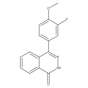 4-(3-Fluoro-4-methoxyphenyl)-1,2-dihydrophthalazin-1-one Structure