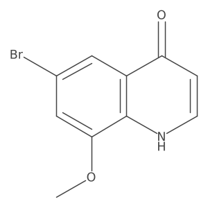 6-Bromo-8-methoxyquinolin-4-ol结构式