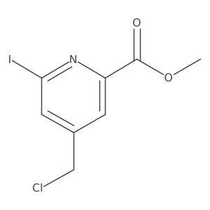 Methyl 4-(chloromethyl)-6-iodopyridine-2-carboxylate结构式