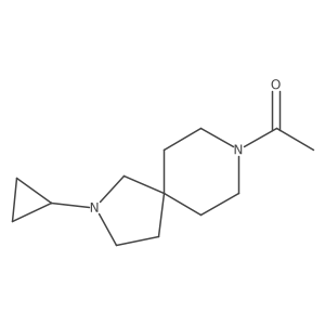 1-(2-Cyclopropyl-2,8-diazaspiro[4.5]decan-8-yl)ethanone结构式