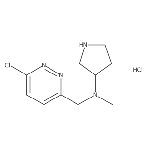 (S)-N-((6-chloropyridazin-3-yl)methyl)-N-methylpyrrolidin-3-amine hydrochloride Structure